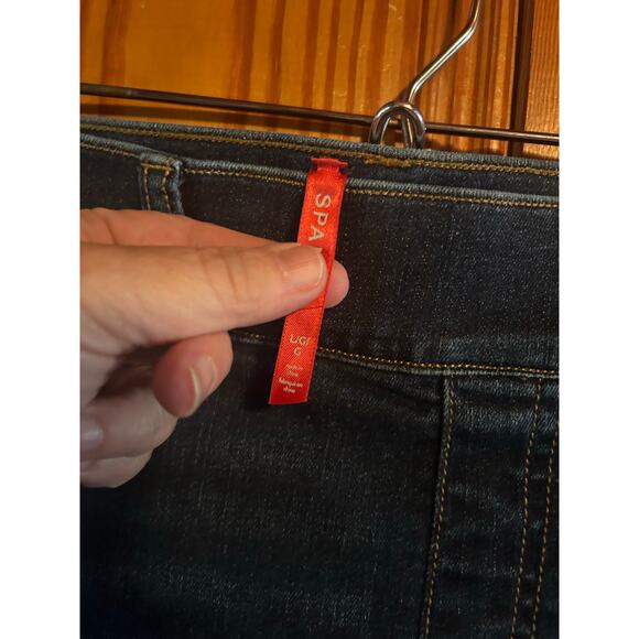 Spanx women’s pull on flare/wide leg jeans stretch size large - Picture 2 of 4